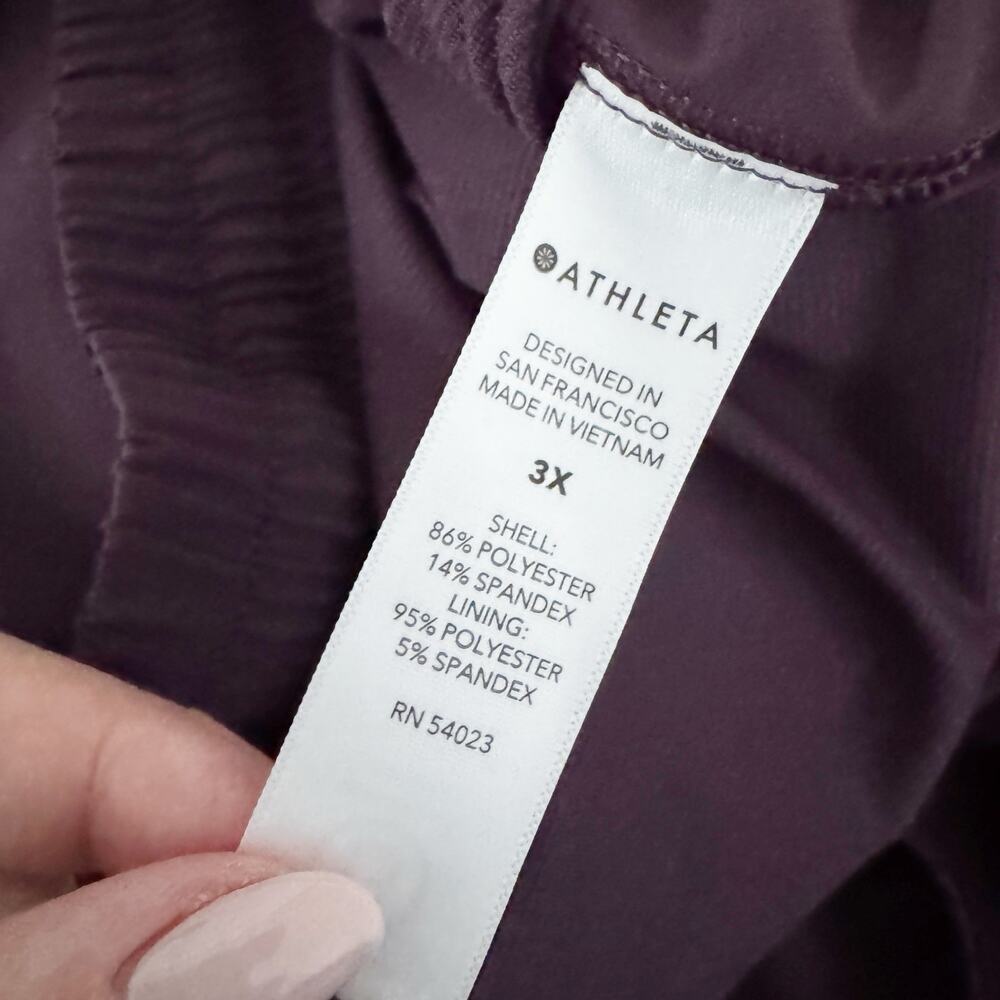 ATHLETA Hustle Short Eggplant Plum Purple 3X - Picture 9 of 9